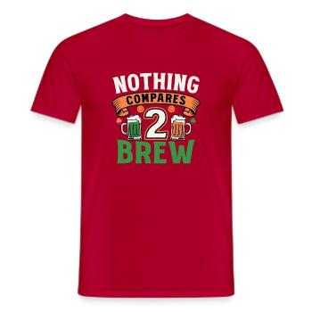 Nothing Compares 2 Brew Irish Beer Mugs Design - Männer T-Shirt - Rot - Vorne - AI Model Male 178 dark (178cm)