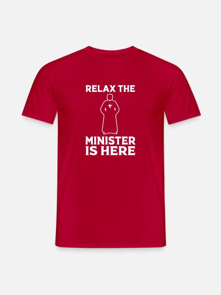 Pfarrer - Männer T-Shirt - Rot