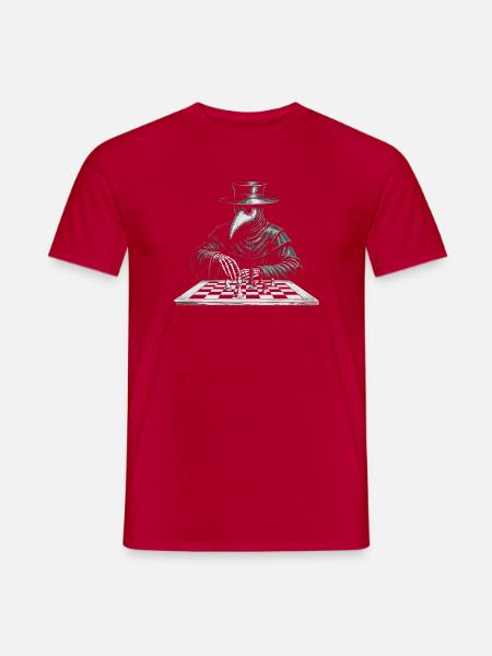 Pestdoktor Schach-Gambit - Männer T-Shirt - Rot