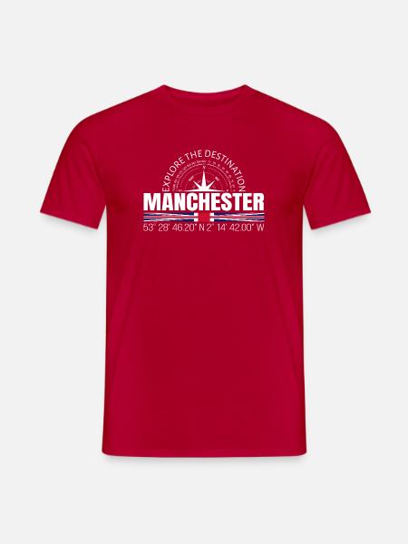 Manchester - Männer T-Shirt - Rot