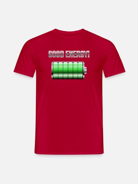 Gute Energie - Männer T-Shirt - Rot