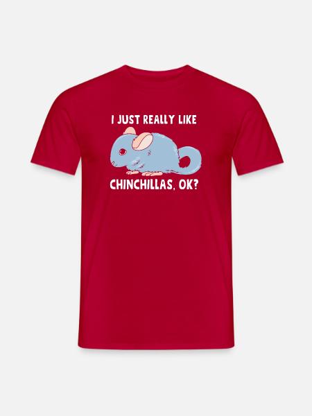 Chinchilla - Männer T-Shirt - Rot