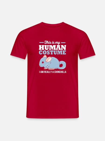 Chinchilla - Männer T-Shirt - Rot
