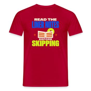 Cd-sammler Kompaktplatte Physisches Medium - Männer T-Shirt - Rot - Vorne - AI Model Male 178 dark (178cm)