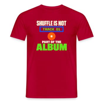 Cd-sammler Kompaktplatte Physisches Medium - Männer T-Shirt - Rot - Vorne - AI Model Male 178 dark (178cm)