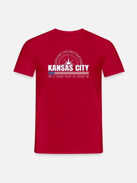 Kansas City - Männer T-Shirt - Rot