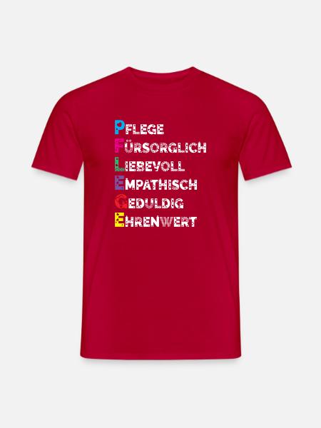 Altenpflege Pfleger Pflegepersonal Pflegekraft - Männer T-Shirt - Rot
