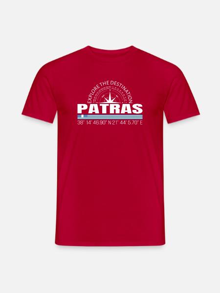 Patras - Männer T-Shirt - Rot