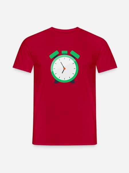 Wecker - Männer T-Shirt - Rot