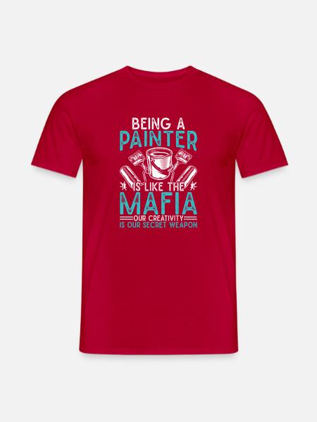House Painter Hilarious Designs Unique Gifts - Männer T-Shirt - Rot