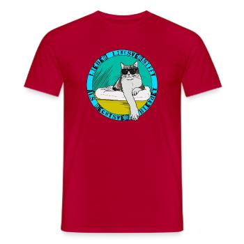 Lieber linksversifft als rechtsverblendet - Männer T-Shirt - Rot - Vorne - AI Model Male 178 dark (178cm)
