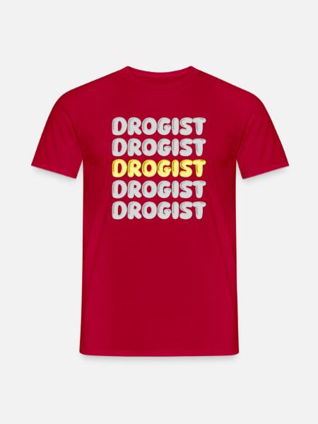 Drogist als Beruf - Männer T-Shirt - Rot