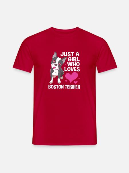 Boston Terrier - Männer T-Shirt - Rot