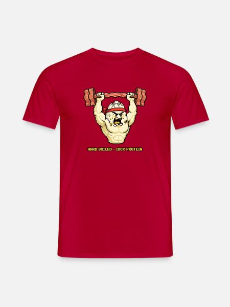 Hard Boiled - Männer T-Shirt - Rot