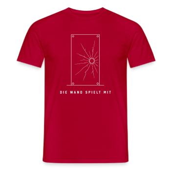 Die Wand spielt mit Squash Padel Sport T-Shirt - Männer T-Shirt - Rot - Vorne - AI Model Male 178 dark (178cm)