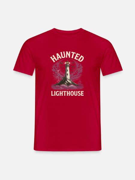 Haunted Lighthouse Leuchtturm Küste - Männer T-Shirt - Rot
