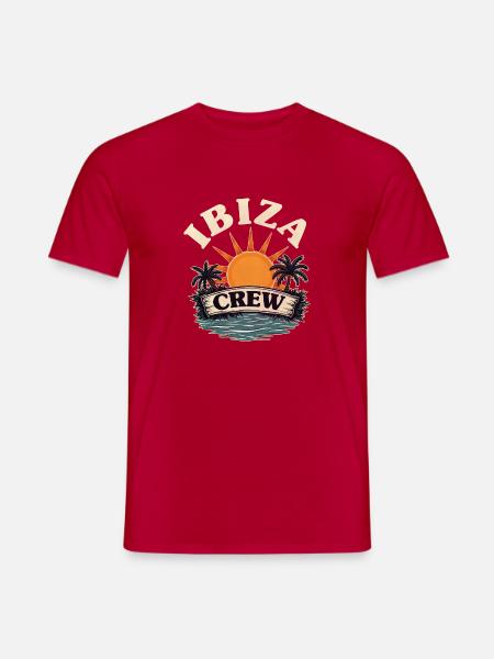 Ibiza Crew - Männer T-Shirt - Rot