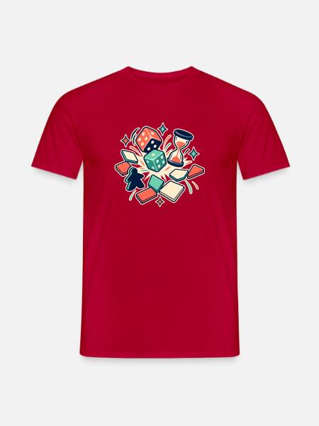 Spieleabend – Runde für Runde zusammen - Männer T-Shirt - Rot