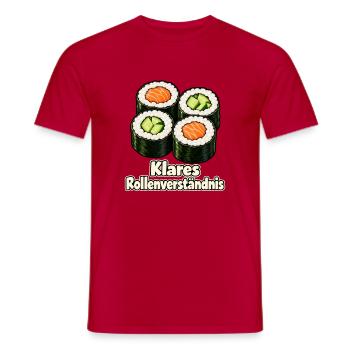 Klares Rollenverständnis - Männer T-Shirt - Rot - Vorne - AI Model Male 178 dark (178cm)