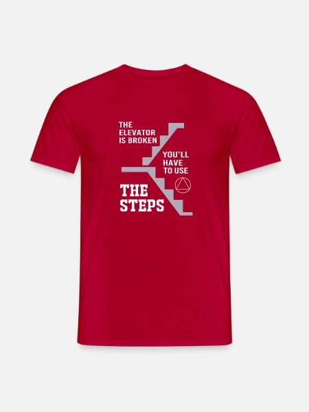 Aufzug - Männer T-Shirt - Rot