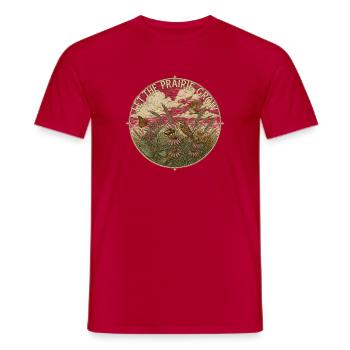 Let The Prairie Grow Native Prairie - Männer T-Shirt - Rot - Vorne - AI Model Male 178 dark (178cm)