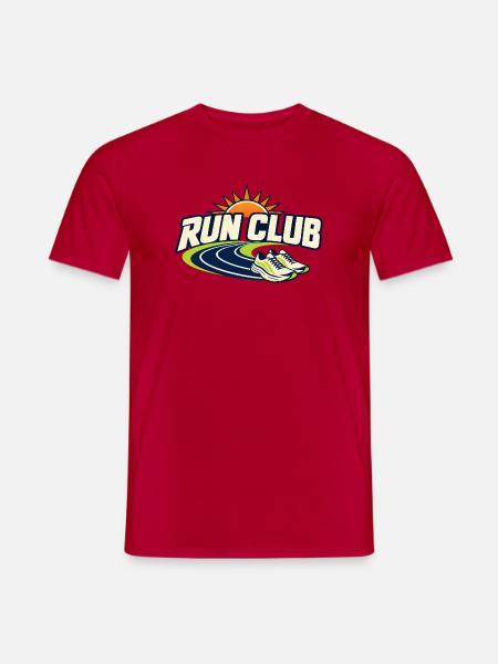 Run Club Track Sunrise - Männer T-Shirt - Rot