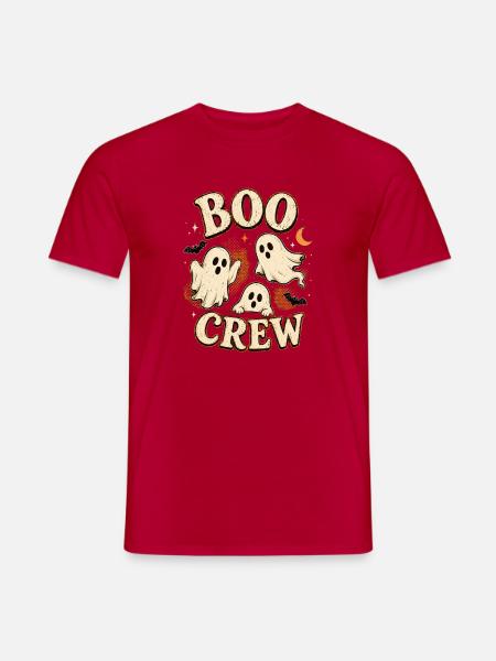 Boo Crew Halloween-Geister - Männer T-Shirt - Rot