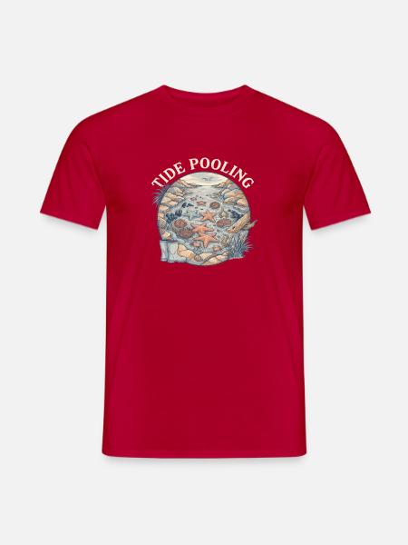 Tide Pooling Tide Pool - Männer T-Shirt - Rot