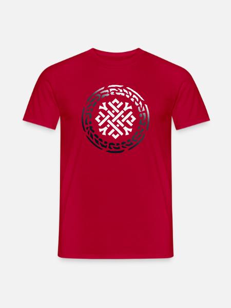 Keltischer Knoten - Männer T-Shirt - Rot