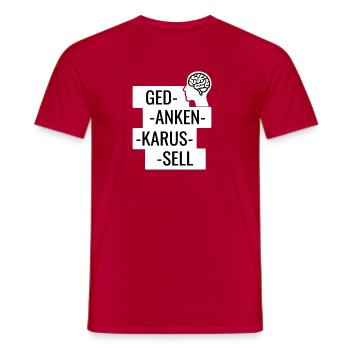 Gedankenkarussell Puzzle - Männer T-Shirt - Rot - Vorne - AI Model Male 178 dark (178cm)