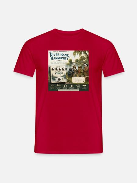 The River Bank Harmonist – ein literarisches Gitarrenpedal - Männer T-Shirt - Rot