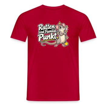 Rattenhalter Rattenfan Rattenliebe Statement - Männer T-Shirt - Rot - Vorne - AI Model Male 178 dark (178cm)