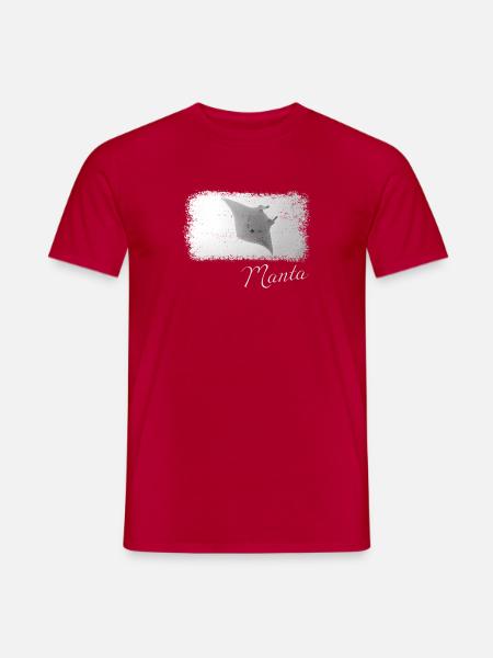 Mantarochen - Männer T-Shirt - Rot
