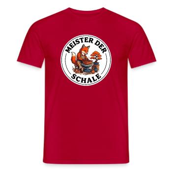 Meister der Schale Bonsai Fuchs T-Shirt - Männer T-Shirt - Rot - Vorne - AI Model Male 178 dark (178cm)