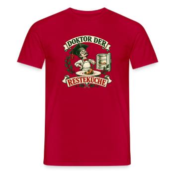 Doktor Resteküche - Männer T-Shirt - Rot - Vorne - AI Model Male 178 dark (178cm)