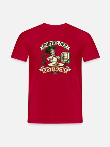 Doktor Resteküche - Männer T-Shirt - Rot