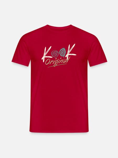 Kook Original Spirale Groovy Retro 70er - Männer T-Shirt - Rot
