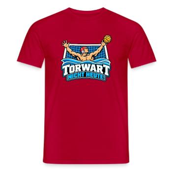 Torwart Nicht Heute - Männer T-Shirt - Rot - Vorne - AI Model Male 178 dark (178cm)