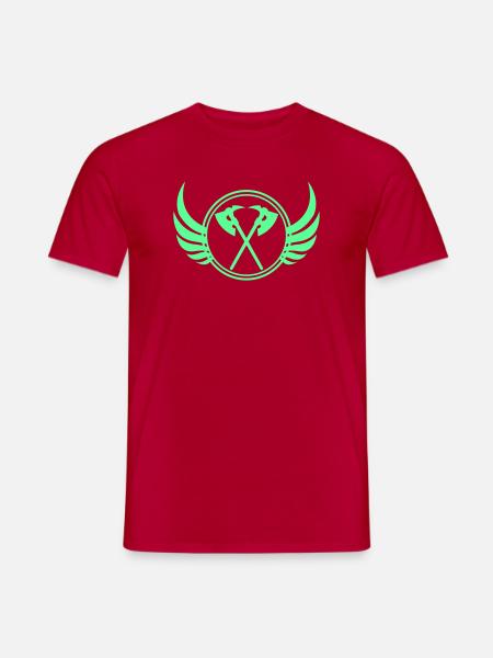Axtflügel Emblem - Männer T-Shirt - Rot