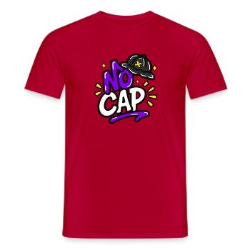 GEN Z ZITATE TYPOGRAFIE-DESIGN – OHNE KAPPE - Männer T-Shirt - Rot - Vorne - AI Model Male 178 dark (178cm)