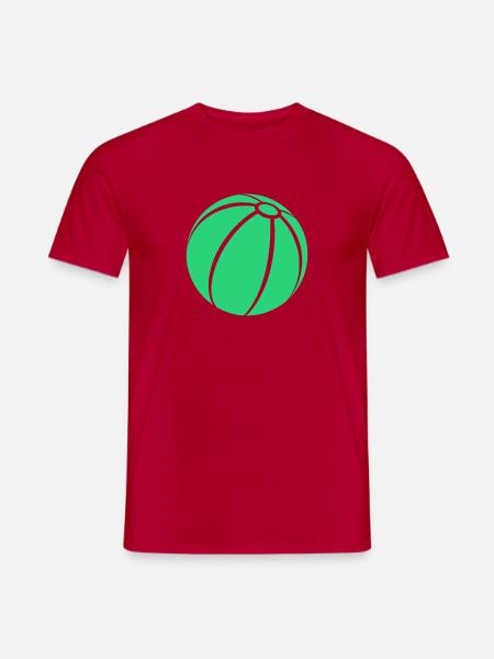 Beachball - Männer T-Shirt - Rot