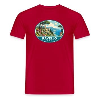 Erleben Sie Ravello in Italien Amalfiküste Reisen - Männer T-Shirt - Rot - Vorne - AI Model Male 178 dark (178cm)
