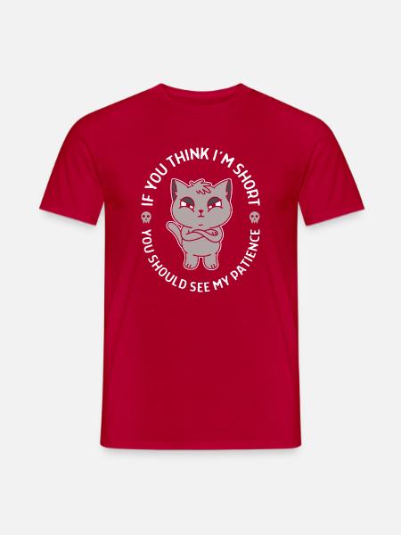 Wenig Geduld - Männer T-Shirt - Rot