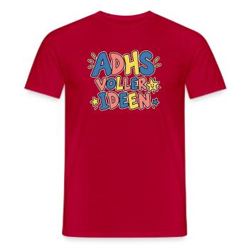 Voller Ideen - Männer T-Shirt - Rot - Vorne - AI Model Male 178 dark (178cm)