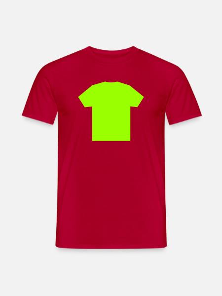 Shirt-Shirt - Männer T-Shirt - Rot