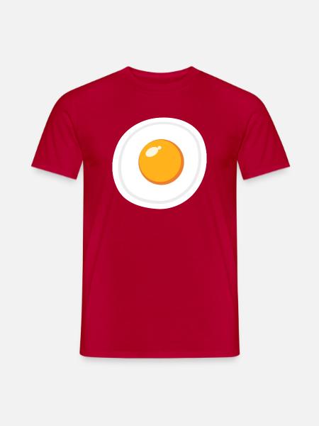 Eikostüm Halloween lustiges Frühstückskostüm - Männer T-Shirt - Rot
