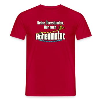 Rentner Fahrrad Ruhestand Spruch - Männer T-Shirt - Rot - Vorne - AI Model Male 178 dark (178cm)