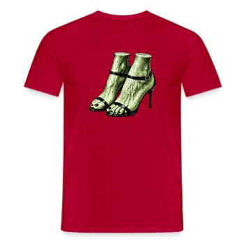 UMWERFEND WUNDERSCHÖN - Männer T-Shirt - Rot - Vorne - AI Model Male 178 dark (178cm)