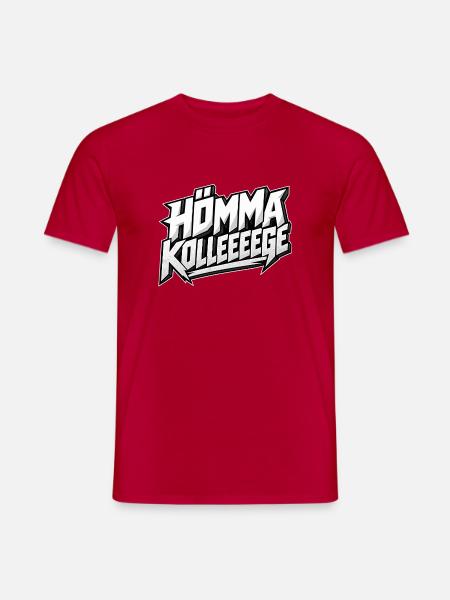 Hömma Kolleeeeege – Lustiger Ruhrpott Spruch - Männer T-Shirt - Rot
