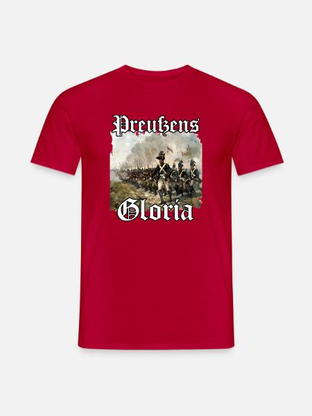Preußische Uniform Geschenk preußisch blau Flagge - Männer T-Shirt - Rot